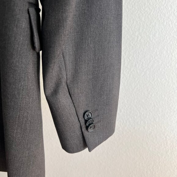 Banana Republic Men's Size 42L Dark Gray Modern-Fit 100% Wool Suit Jacket - Picture 9 of 15